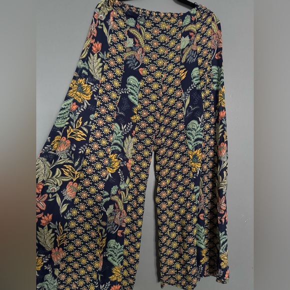 Angie Vibrant Yellow and Pink Wide Leg Jumpsuit - Picture 6 of 8